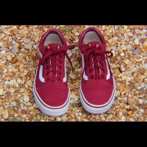 Vans Old Skool Skate Shoe (Rumba Red)